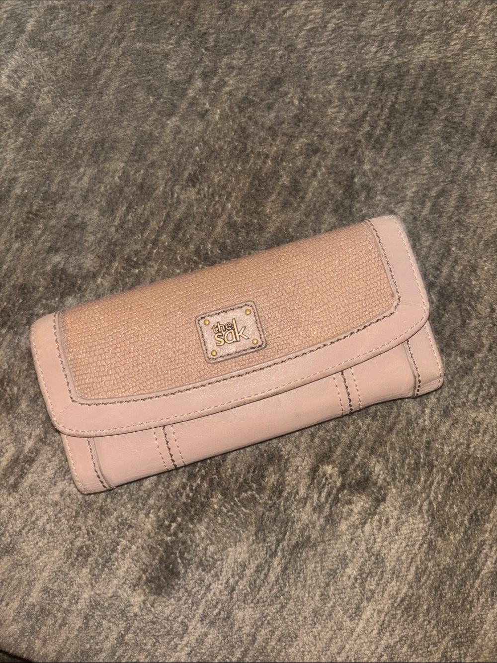 The Sak Light Brown Trifold Leather Wallet
